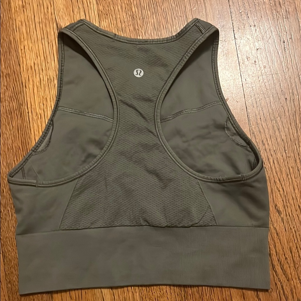 Lululemon Athletic Olive Green Sports Bra